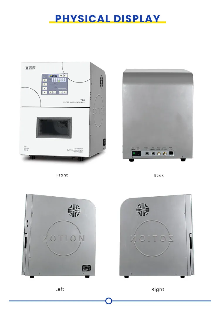CAD/CAM 5 axis dental Milling Machine display CAD/CAM 5 axis dental Milling Machine display